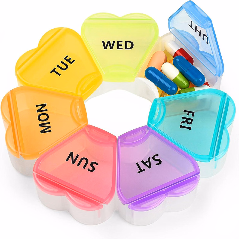 Large 7-Day Weekly Pill Organizer Box