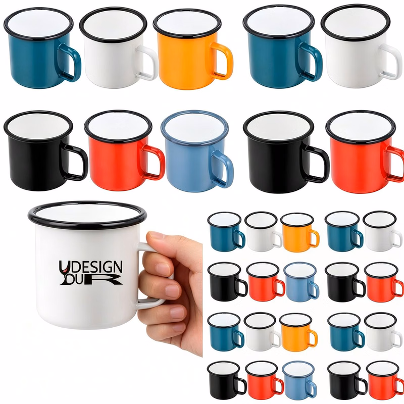 12oz Classic Dining Enamel Mugs