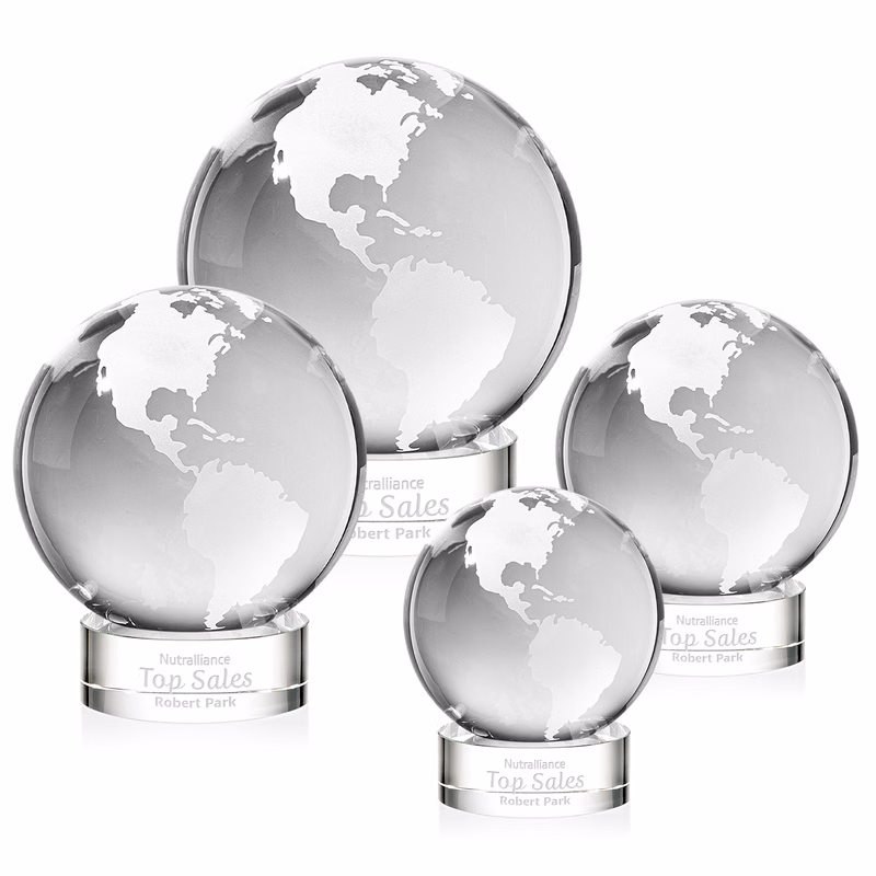 Globe Award on Stanrich Base - Clear