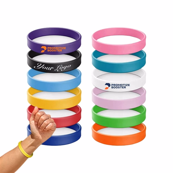 Silicone Wristband Blank Rubber Bracelet