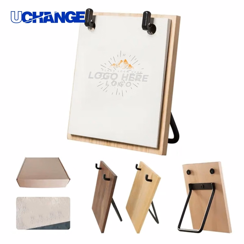 Custom Wooden Flip Desk Calendar