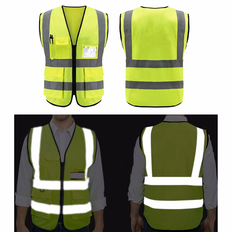 MOQ 50pcs High Visibility Reflective Safety Vest