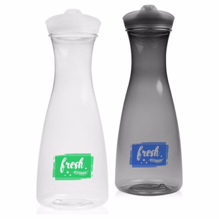 34 oz. Clear Plastic Carafes with Lid - BPA Free