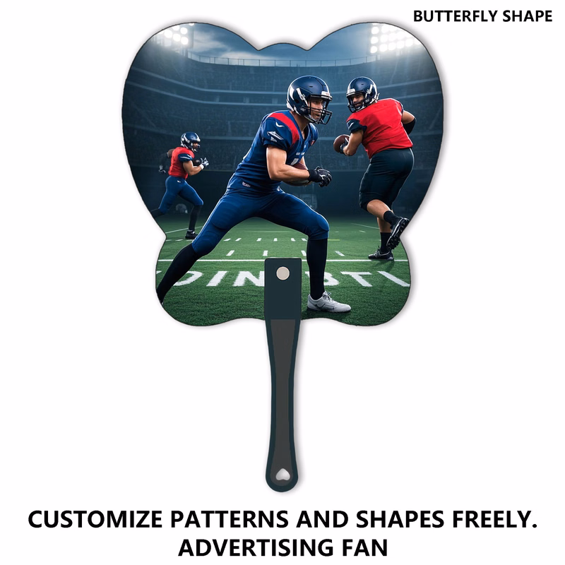 Personalize Logo & Pics on Butterfly Ad Fan