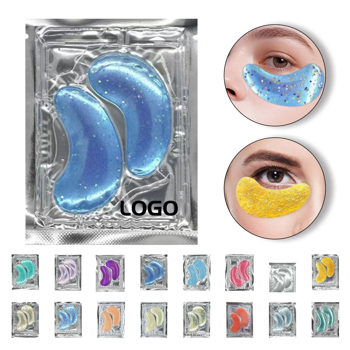 Glitter Hydrating Collagen Eye Mask for Puffiness & Wrinkles 1