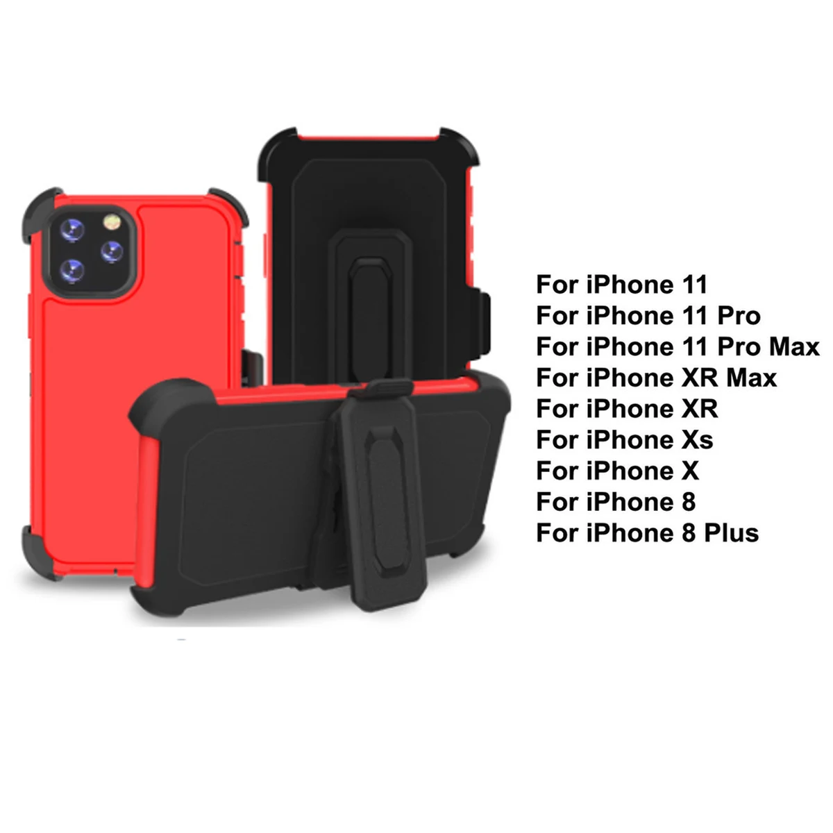 iBank ® iPhone 11 Pro Max Shockproof Case with Belt Clip and a kickstand 1