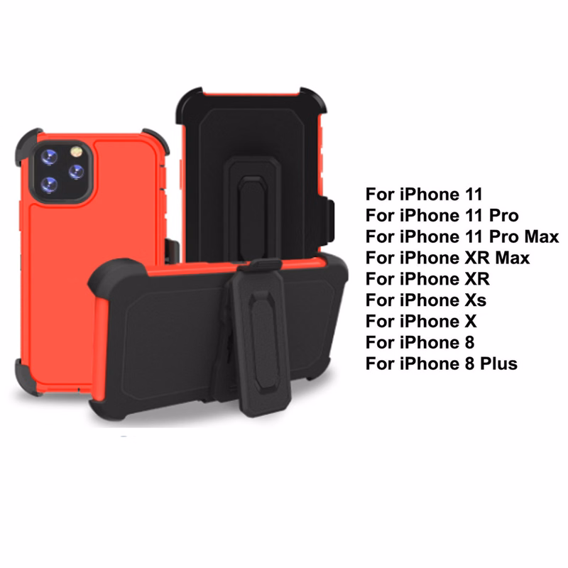 iBank ® iPhone 11 Pro Max Shockproof Case with Belt Clip and a kickstand