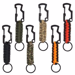 Durable Bottle Opener Emergency Paracord Rope Keychain
