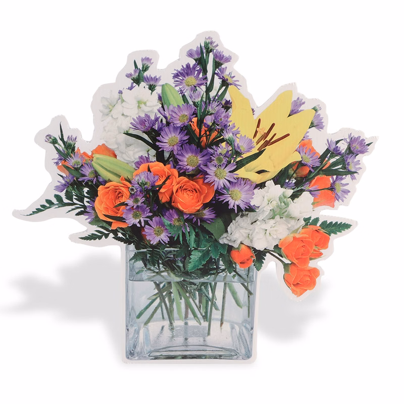 Corrugated Plastic Tabletop Standee - Sheet size 24" x 24"