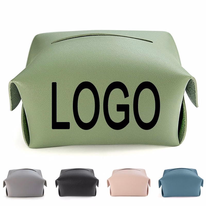 Foldable PU Leather Car Napkin Case & Restaurant Tissue Box