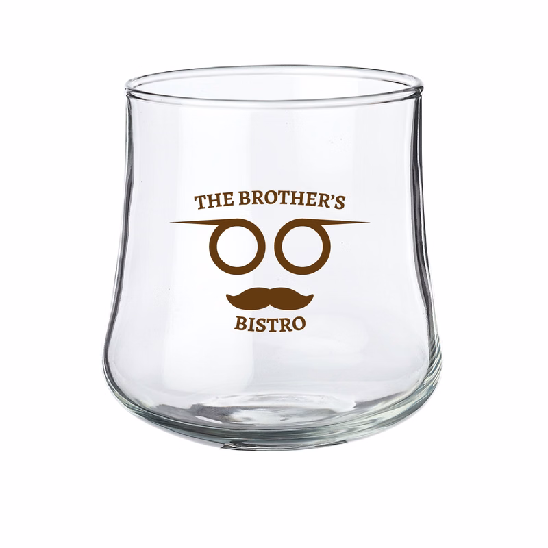 11 oz. Belle Stemless Glasses (1 Color Imprint)