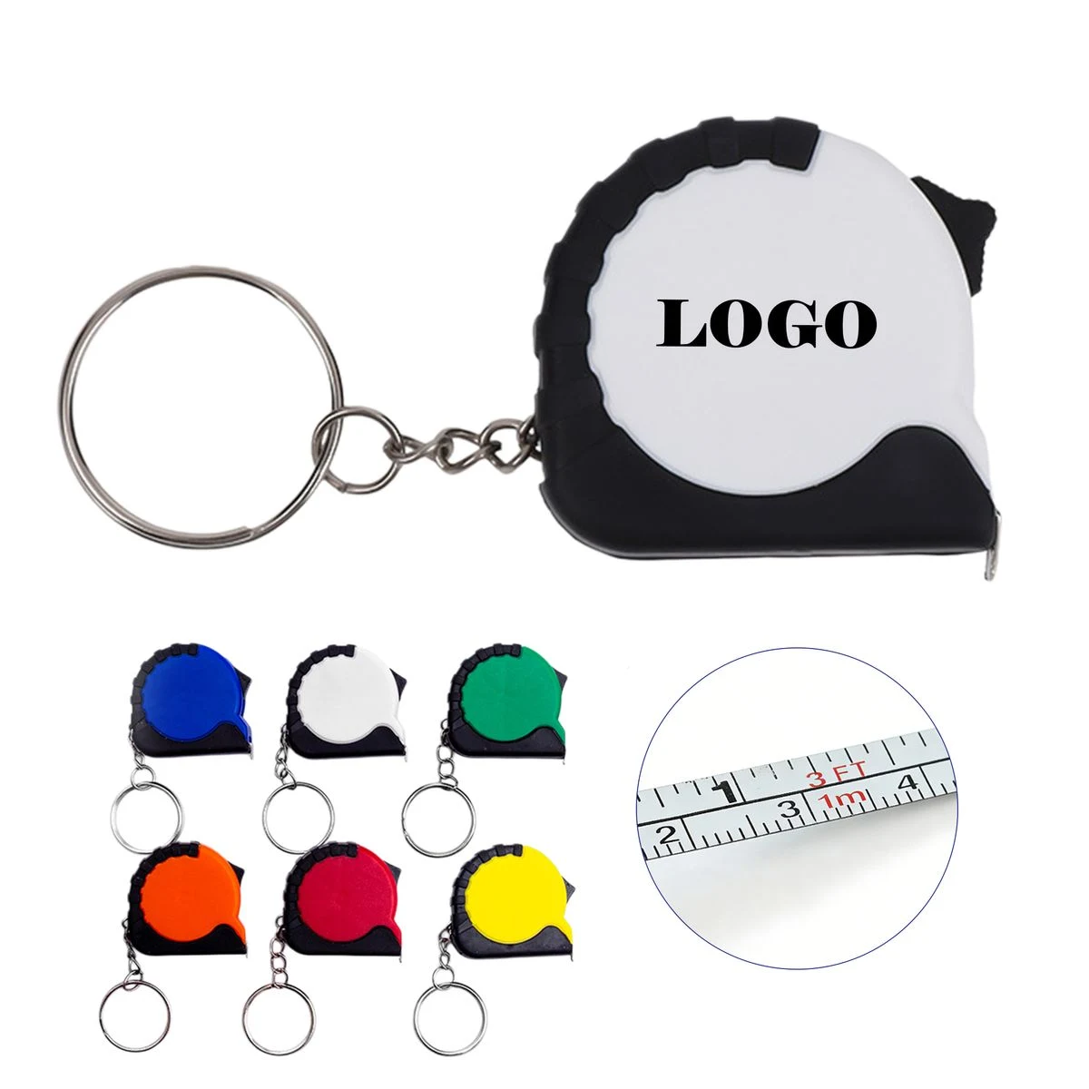 Flexible Mini Keychain Tape Measure 1