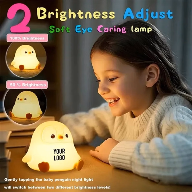 Silicone Penguin Night Light