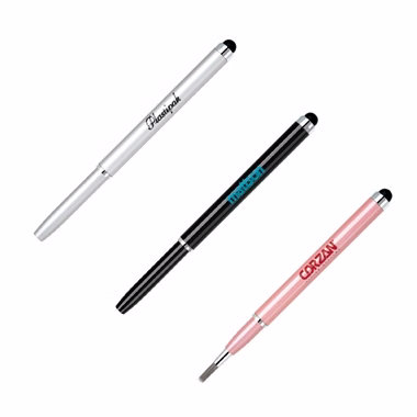 Retractable Multifunctional Stylus Brush and Soft Tip