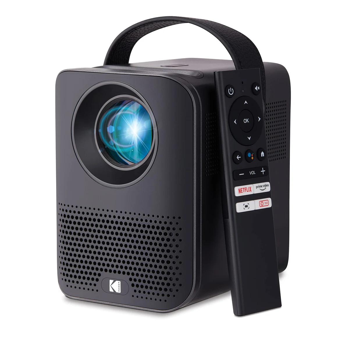 KODAK FLIK HD9 Smart Projector | Mini Black Portable Indoor & Outdoor Movie with Android TV Strea... 1