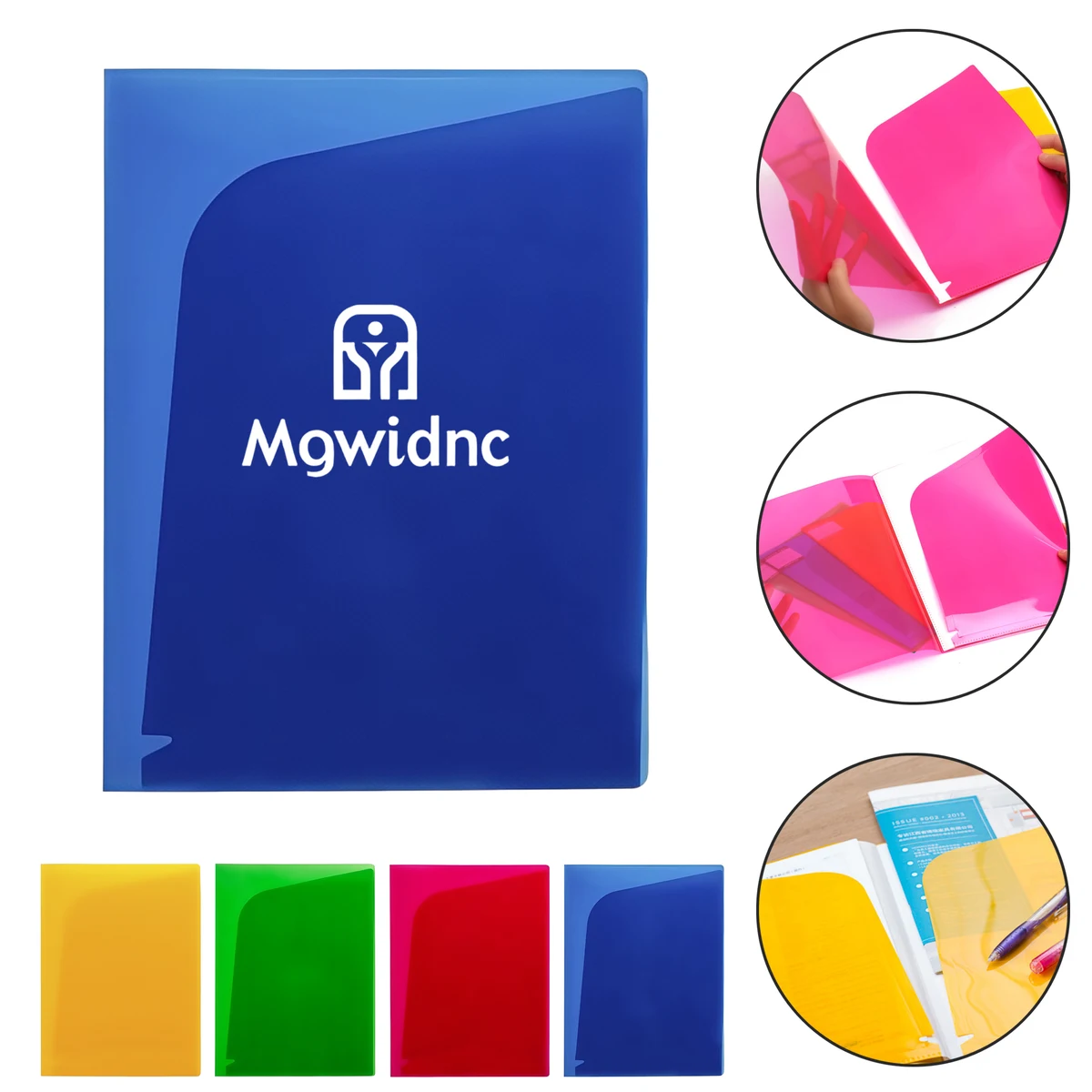 Multi-Page Document Protector with 6 High Clarity Slanted Cut Inner Pockets 1