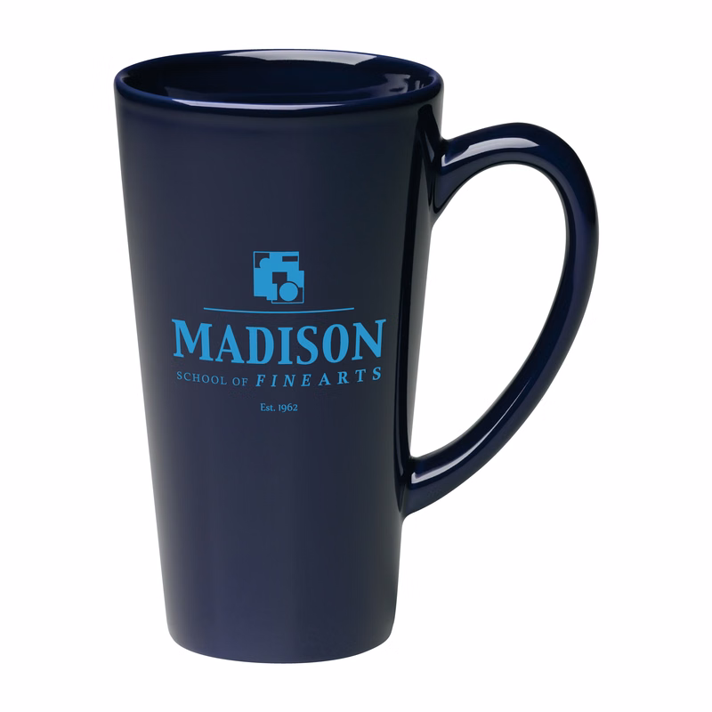 16 oz. Cobalt Blue Funnel Tall Latte Mug