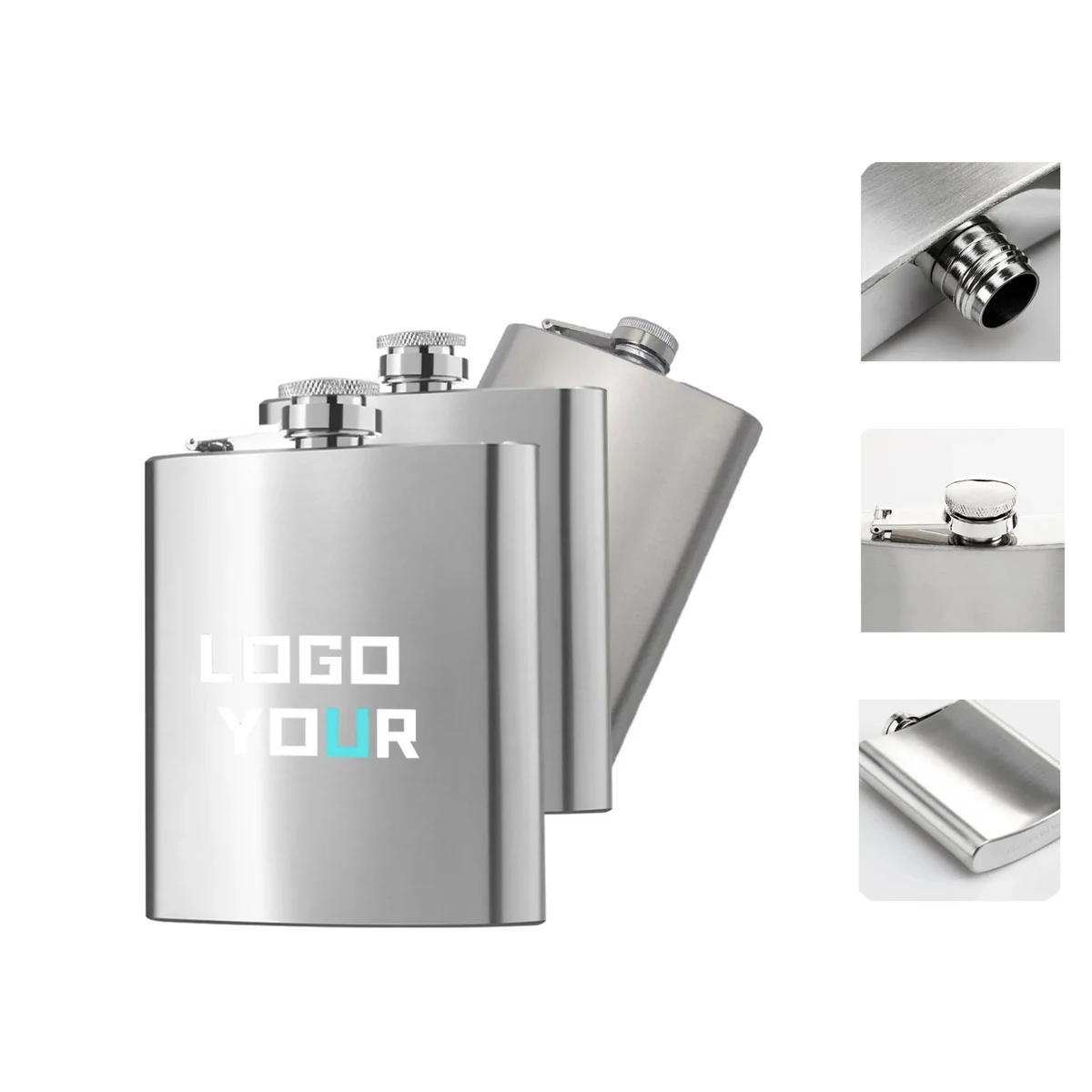 8Oz Stainless Hip Flasks for Liquor 1