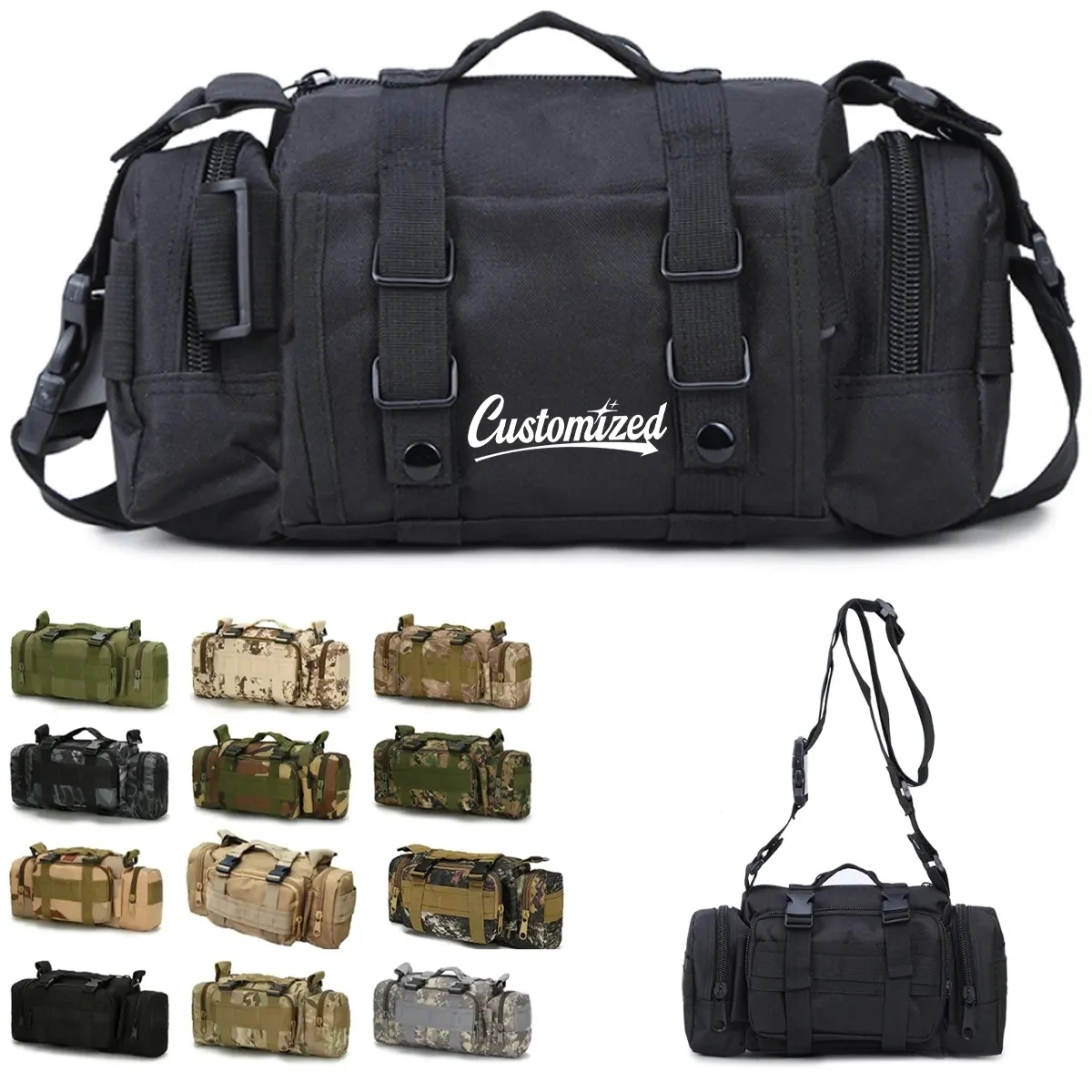 Tactical MOLLE Outdoor Waist Crossbody Sling Bag Pack 1