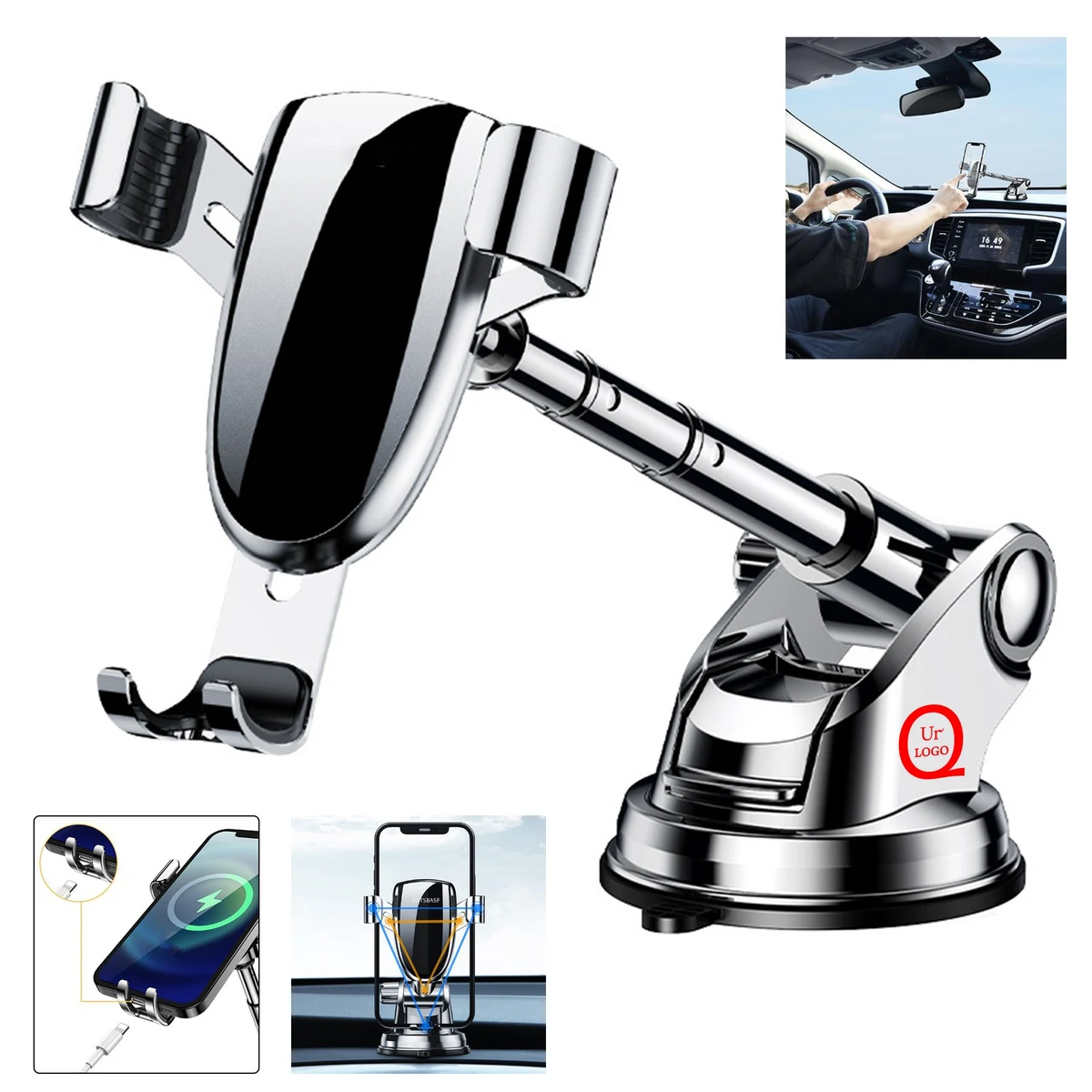 Suction Cup Telescopic Car Phone Holder 1