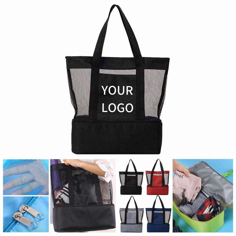 Mesh Picnic Bag with Thermal Lining