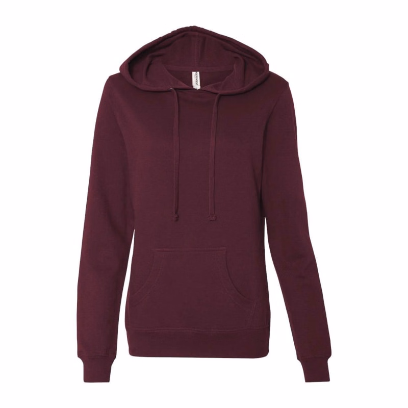 Independent Trading Co. Women's Junior Fit Heavenly Fleece Lightweight Hooded Sweatshirt - SS650