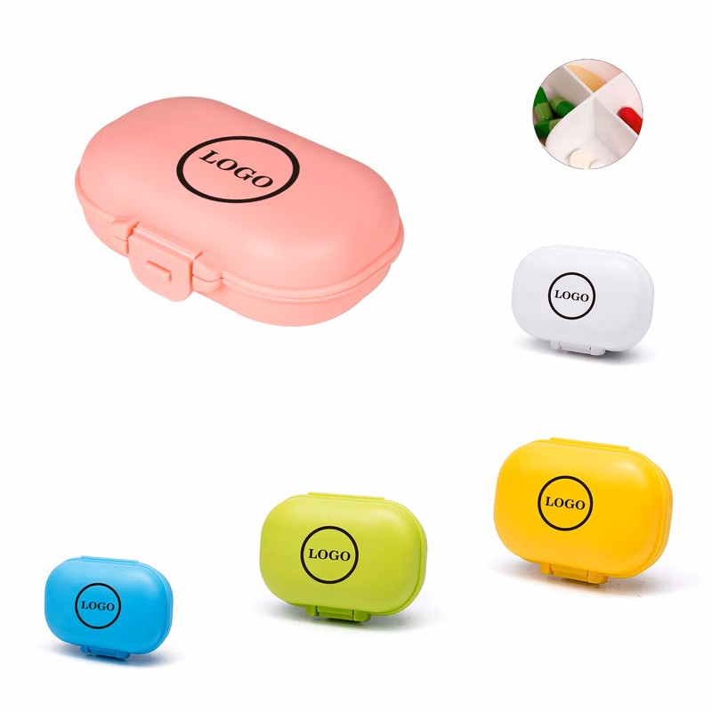 3.8"x2.6"x1.2" 4 Compartments Storage Pill Box