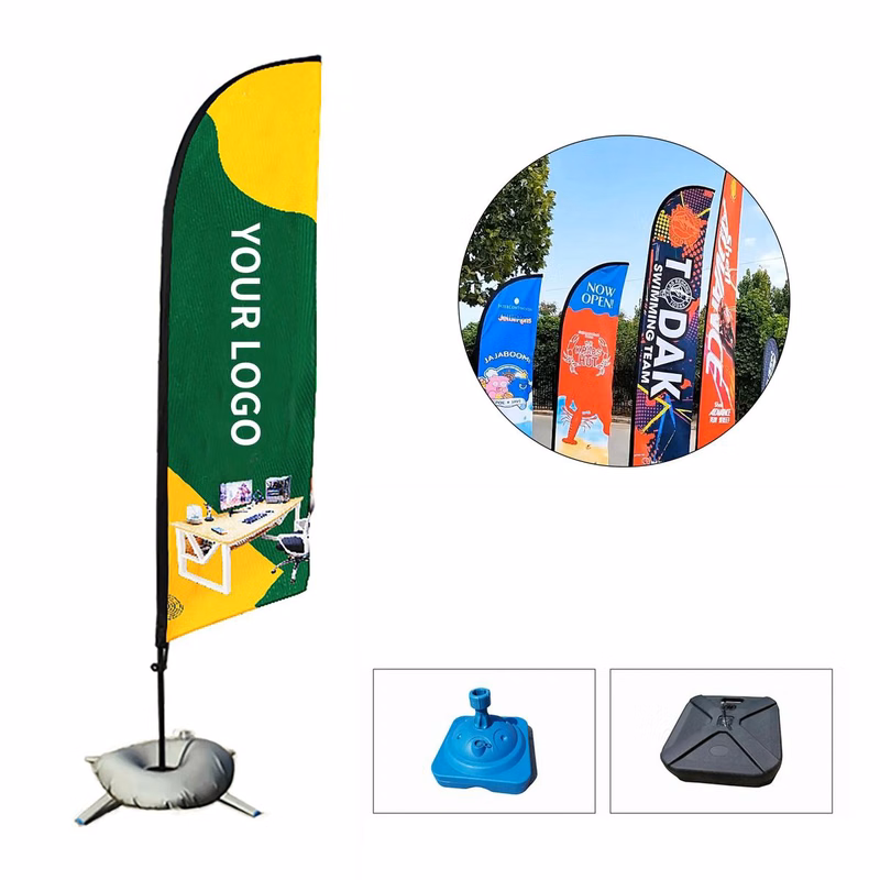 79 Inch Knife Shaped Advertising Flag for Outdoor Use