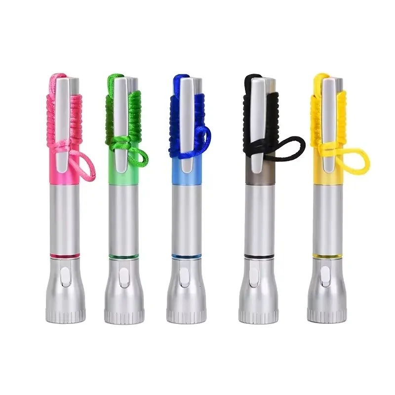 Multifunction LED Flashlight Pen with Clip and Lanyard 1