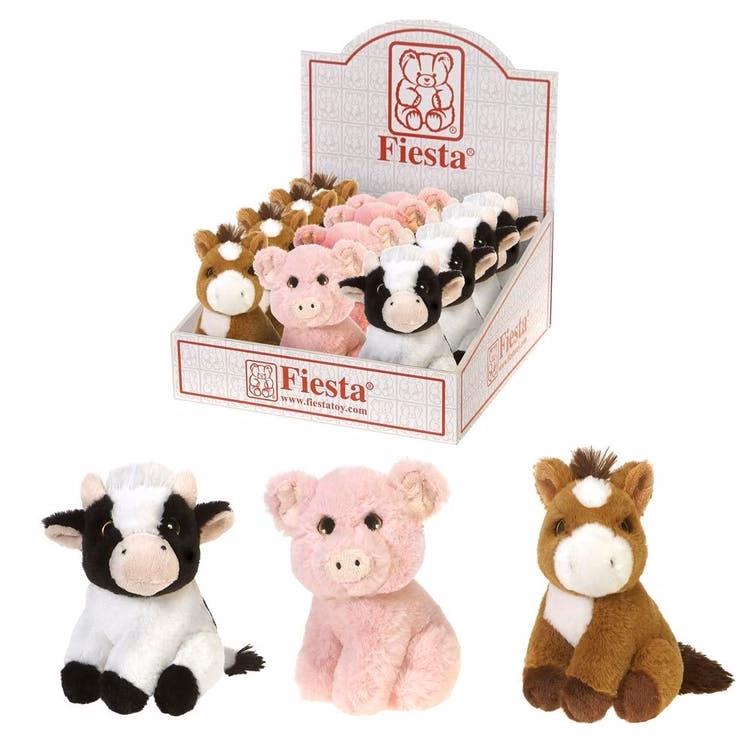 Farm Animal Plush Toys - 6" Assorted