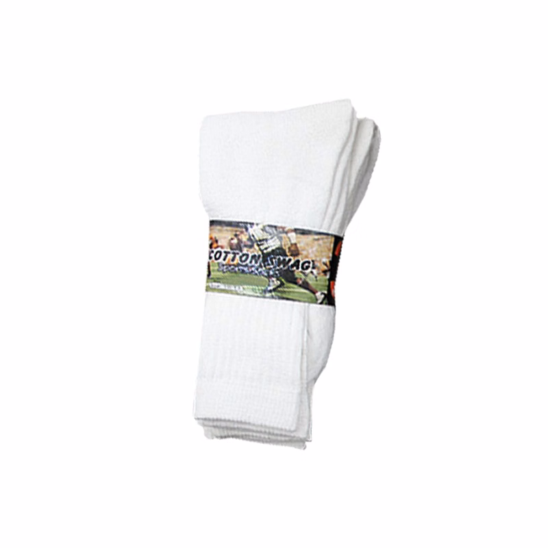 Men's Crew Socks White Size 10-13