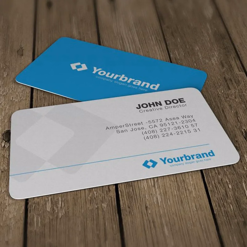 Rounded Rectangular Corner Business Card