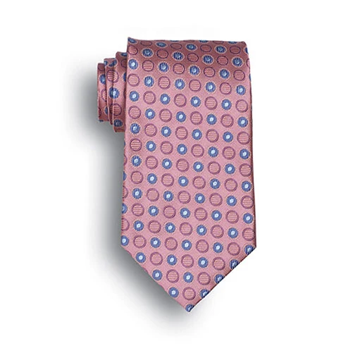 Pink Ellison Bay Woven Polyester Tie 1