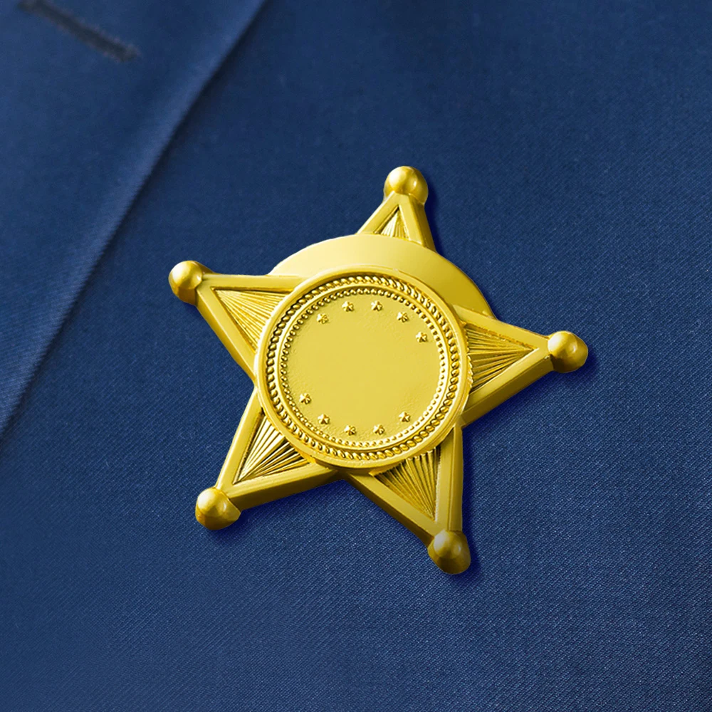 Personalized Full Color Round Star Name Badges 1