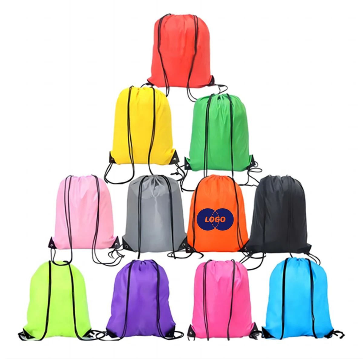 Durable Polyester Drawstring Bag 1