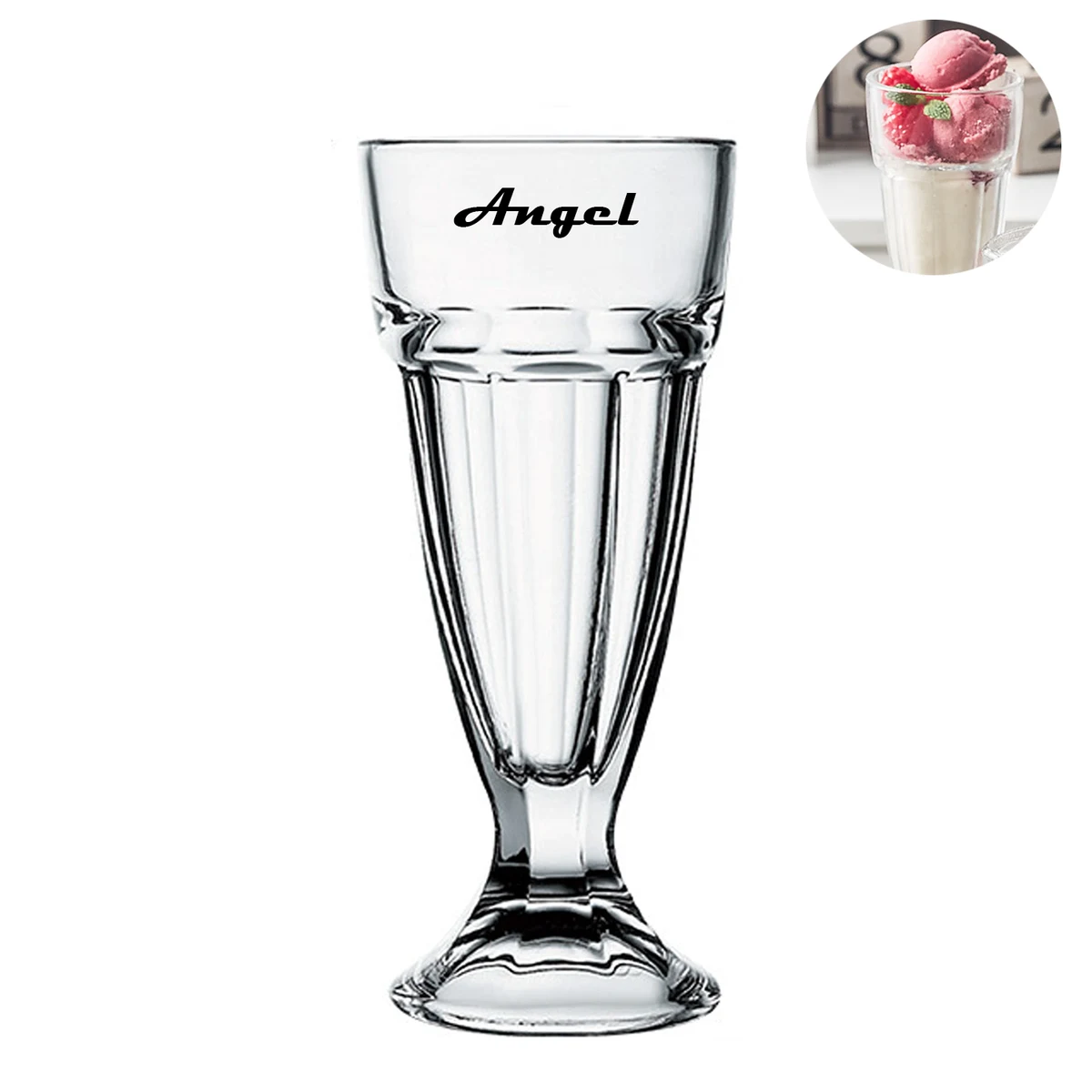10Oz Clear Milkshake Glasses 1