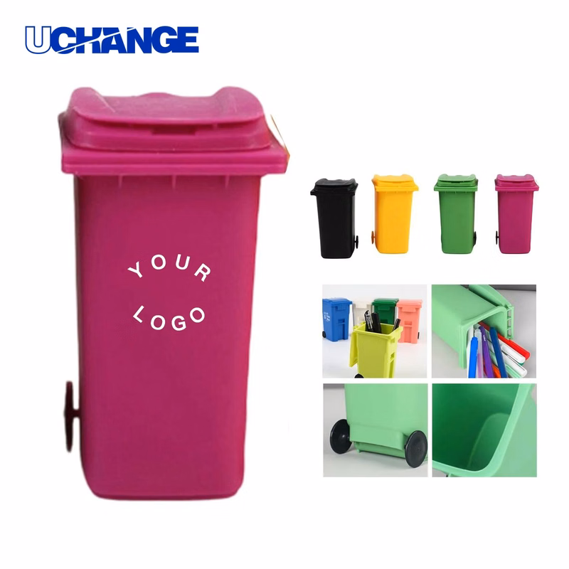 Trash Bin Pen Cup Desk Organizer