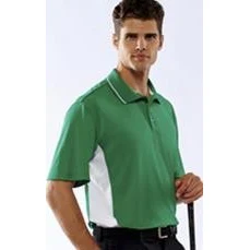 Embroidered UltraClub Men's Cool & Dry Two-Tone Polo Shirt 1