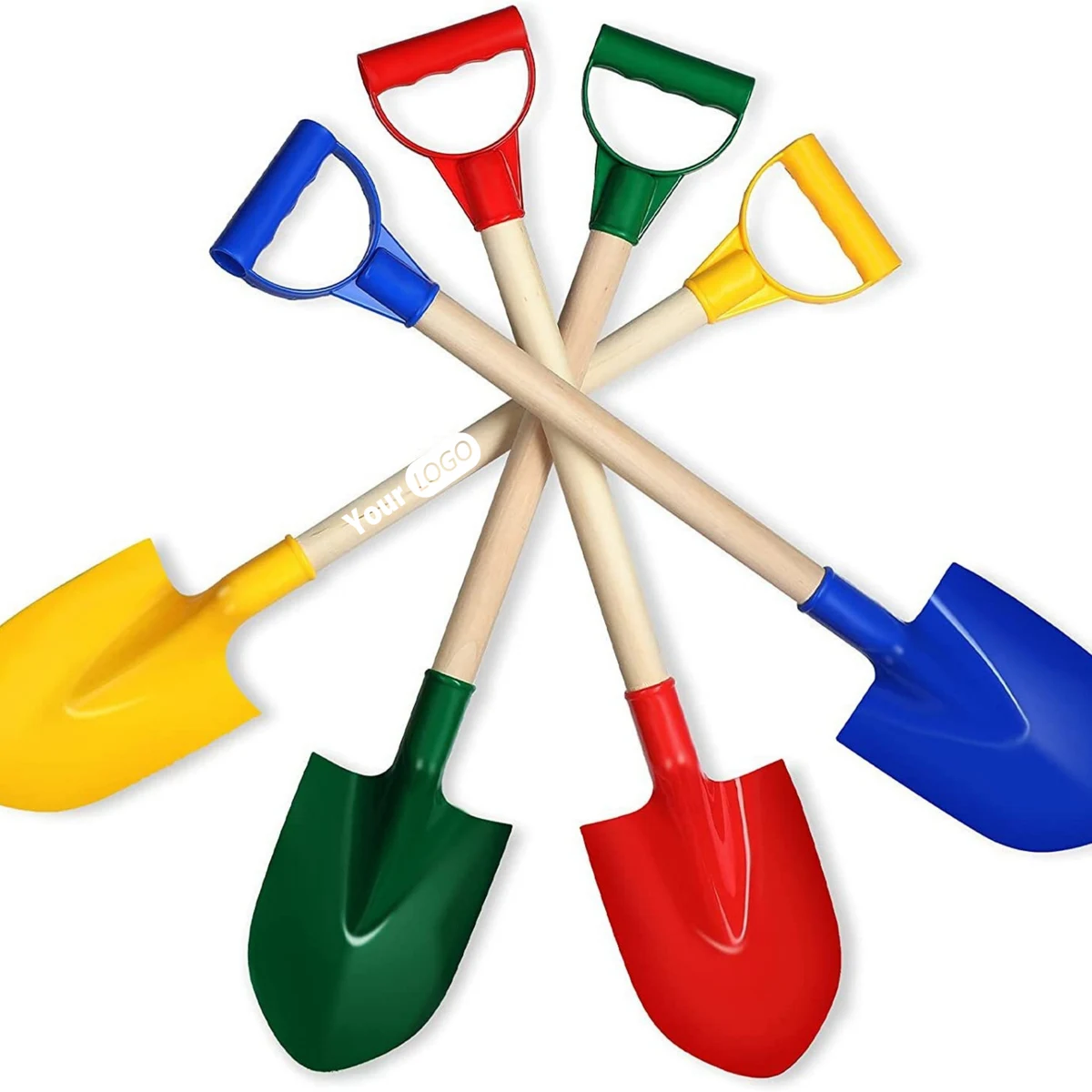 Wooden Sand Shovels With Plastic Spade For Child 1