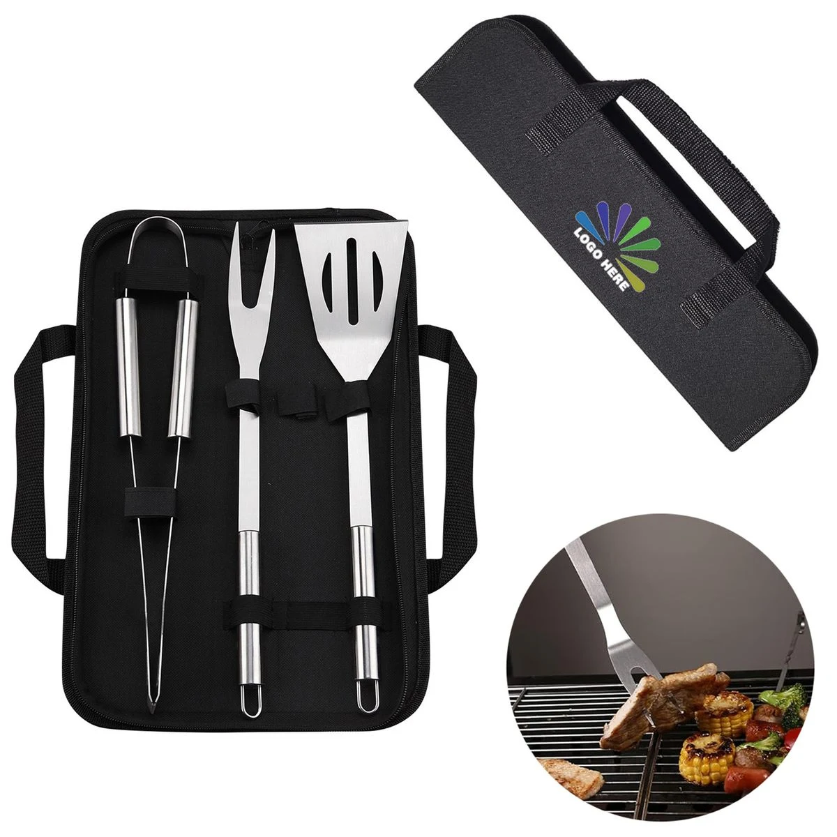 Portable Barbeque Grilling Tool Set 1