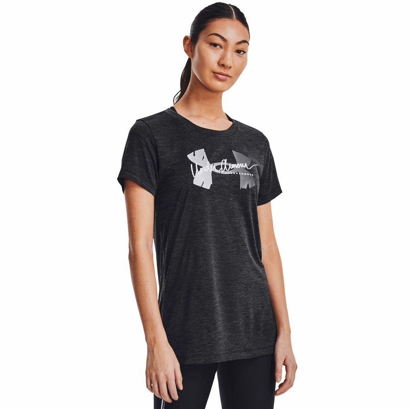 Women's UA Tech Twist Script Logo Short Sleeve