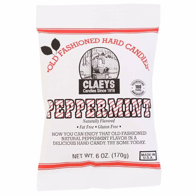 Claey's Natural Hard Candies Peppermint
