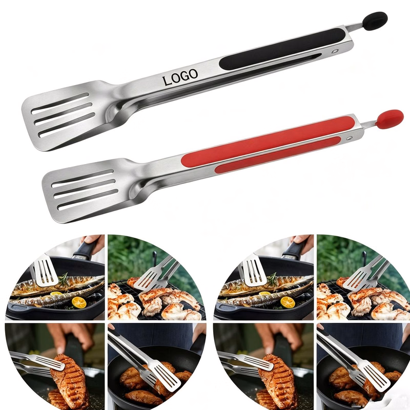 12 Inch Stainless Steel Tongs with Lock Grill