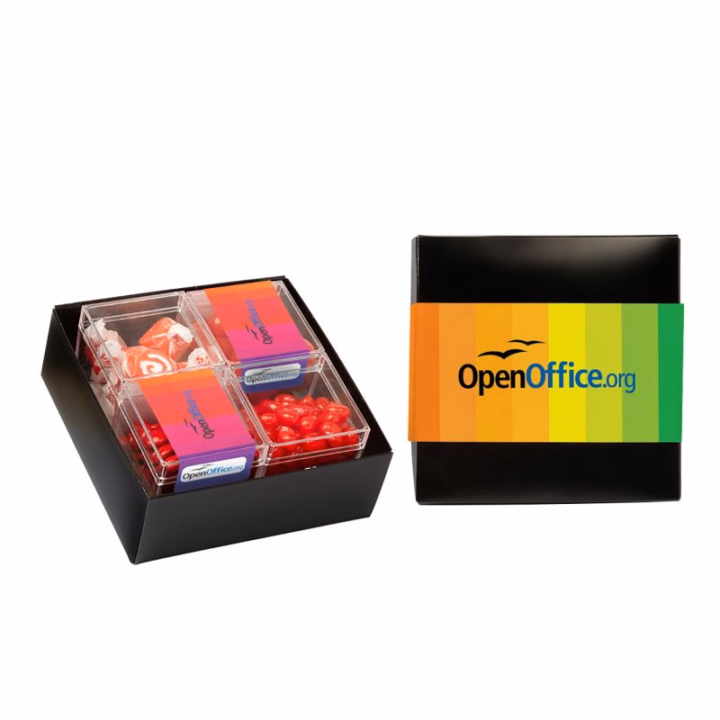 4 Piece Sweet Box Gift Set - Candy by Color Mix