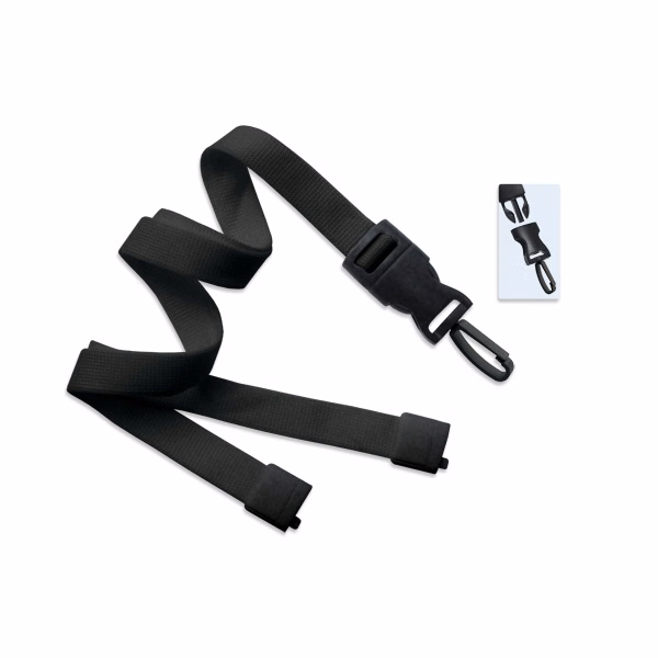 5/8" Polyester Lanyard with Breakaway and Quick Release (Split Ring)