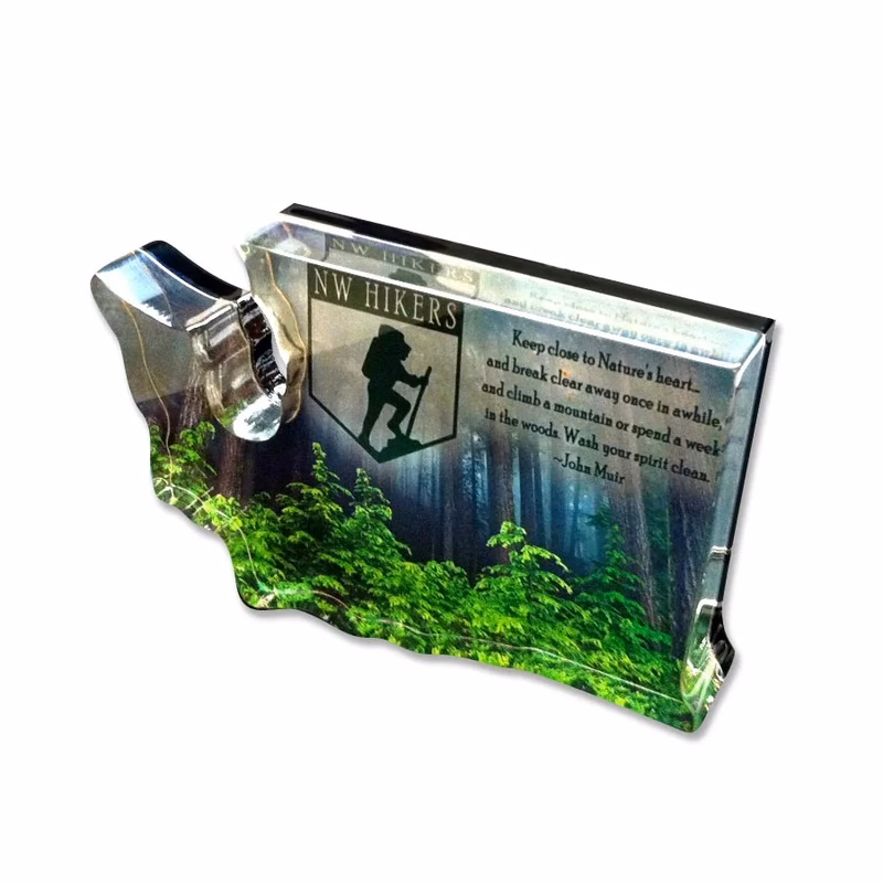 3/4" Free-Standing Acrylic Awards - Full Bleed