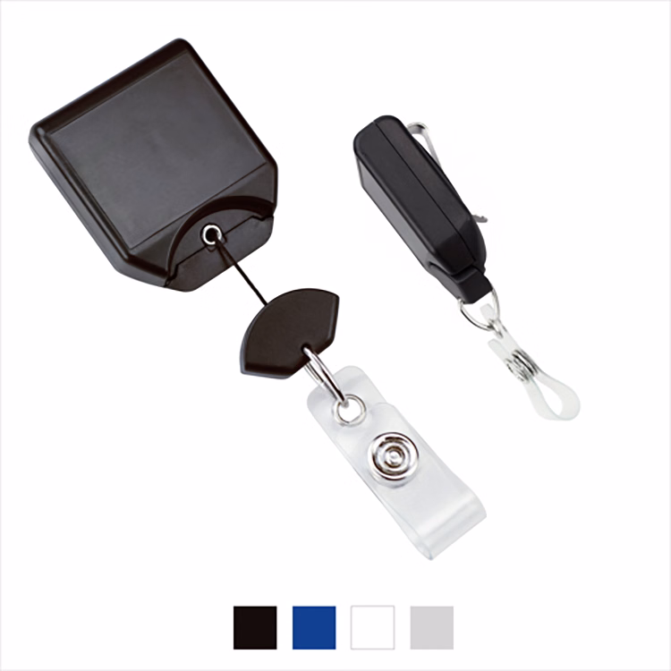 Badge Reel with Swivel Belt Clip