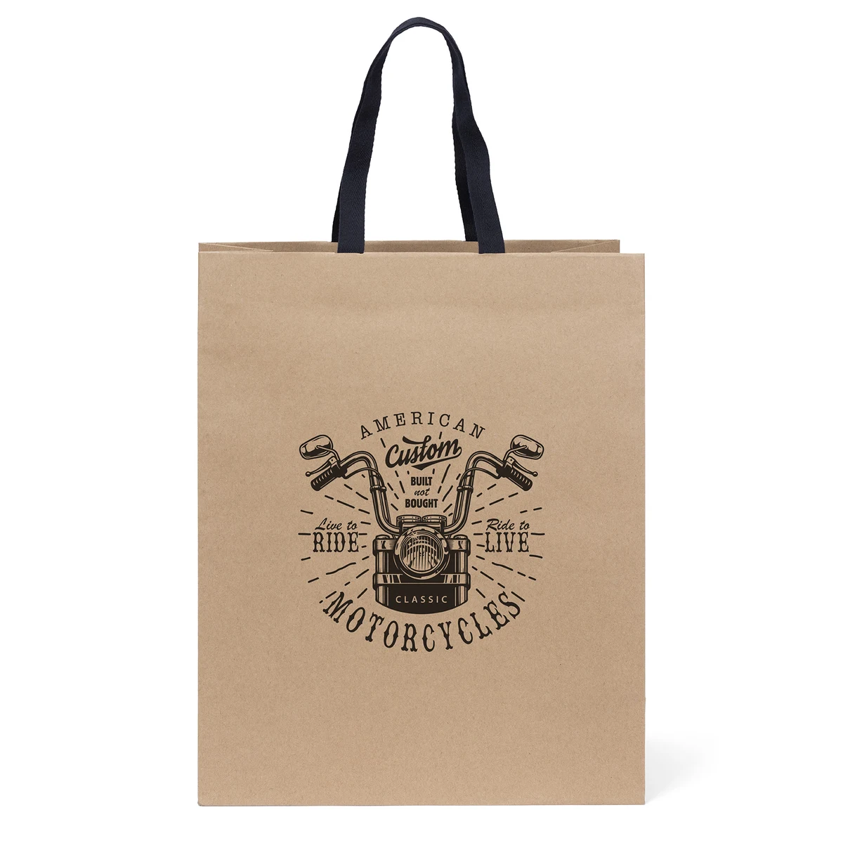 Eco Teak - Woven Handle Eurotote - Flexo Ink Print 1