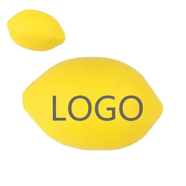Custom 2.1" x 1.4" PU Lemon Stress Ball — Hand Strength & Wellness Gift 1