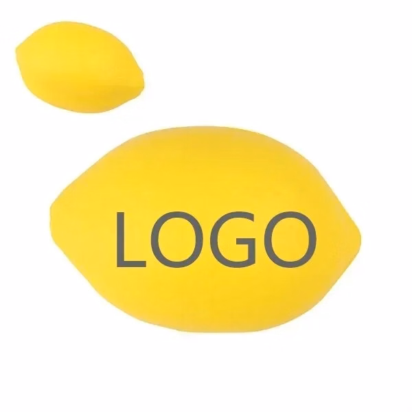 Custom 2.1" x 1.4" PU Lemon Stress Ball — Hand Strength & Wellness Gift